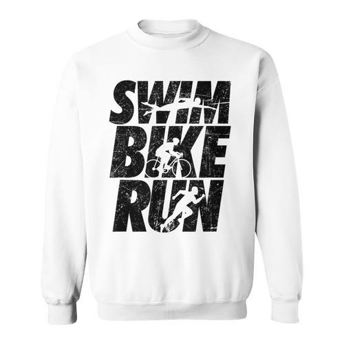 Swimming Cycling Running Triathlon Running Swimming Sweatshirt - SwimGear Co