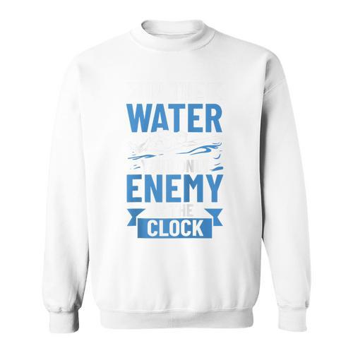 Swimming Enthusiast Swimming Expert Swimming Lover Swimmer Raglan Baseball Tee Sweatshirt - SwimGear Co
