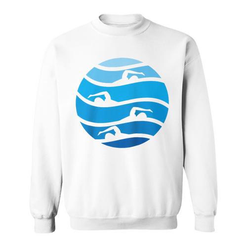 Swimming Freestyle Raglan Baseball Tee Sweatshirt - SwimGear Co