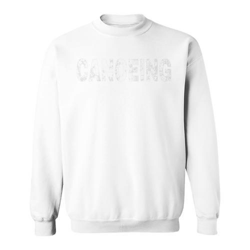 Vintage Canoeing Text Hobby Apparel Raglan Baseball Tee Sweatshirt - Paddle Life