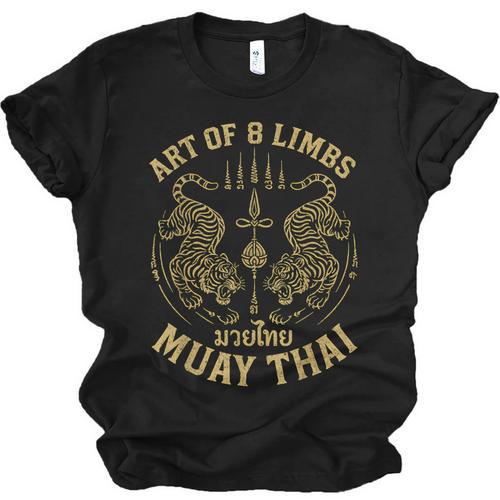 Art Of 8 Limbs MMA Tiger Muay Thai Fighter Muay Thai Unisex Jersey T-Shirt - Nak Muay Co.