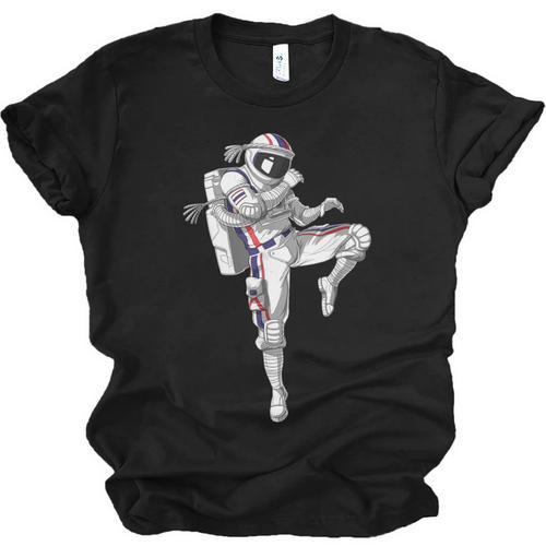 Astronaut Muay Thai Boxing Karate Kickboxing Martial Arts Unisex Jersey T-Shirt - Nak Muay Co.
