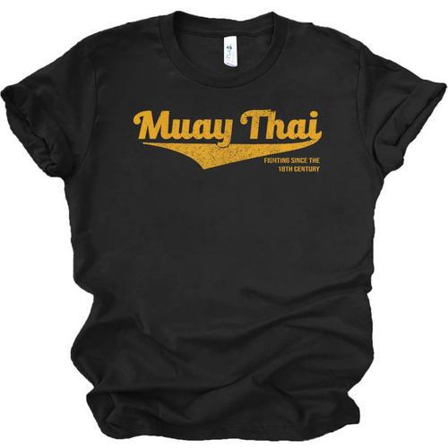 Distressed Muay Thai Kickboxing MMA BJJ Thailand T-Shirt Unisex Jersey T-Shirt - Nak Muay Co.