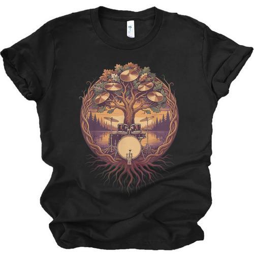 Drummer Drum Kit Musician Percussion Player Unisex Jersey T-Shirt - Downbeat Supply