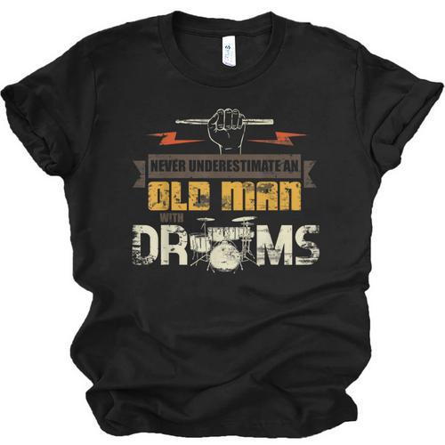 Drummer Drummer Pensioner Drum Kit Unisex Jersey T-Shirt - Downbeat Supply
