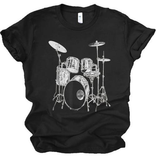 Drums Drum Kit Music Unisex Jersey T-Shirt - Downbeat Supply