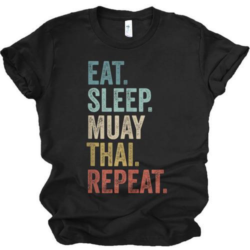 Eat Sleep Muay Thai Repeat Thai Boxing Unisex Jersey T-Shirt - Nak Muay Co.