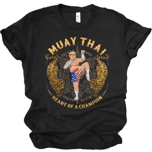 Heart Of a Champion Kickboxing And Muay Thai Trump Unisex Jersey T-Shirt - Nak Muay Co.