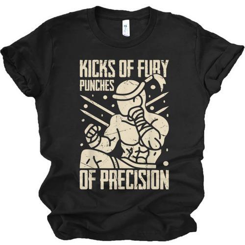 Kicks Of Fury Punches Of Precision Muay Thai Unisex Jersey T-Shirt - Nak Muay Co.