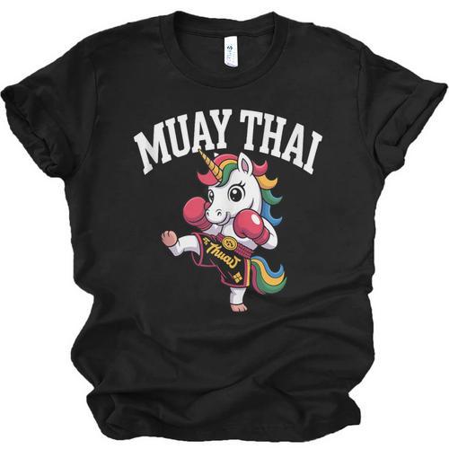 Muay Thai Art For Girls Kids Women Mixed Martial Arts Unisex Jersey T-Shirt - Nak Muay Co.