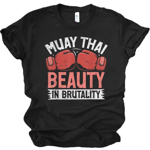 Muay Thai Beauty In Brutality Muay Thai Unisex Jersey T-Shirt - Nak Muay Co.