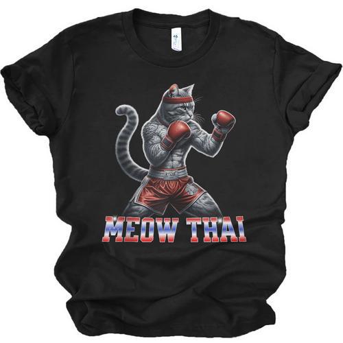 Muay Thai Cat Meow Thai Boxing Unisex Jersey T-Shirt - Nak Muay Co.