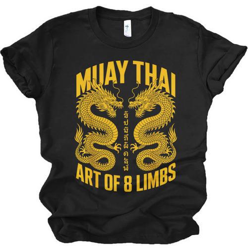 Muay Thai Dragons Thai Boxing Fighter Unisex Jersey T-Shirt - Nak Muay Co.
