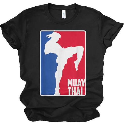 Muay Thai Fighter Retro Kickboxing Training MMA Unisex Jersey T-Shirt - Nak Muay Co.