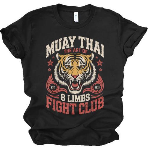 Muay Thai Fighter Tiger 8 Limbs Thai Boxing Unisex Jersey T-Shirt - Nak Muay Co.