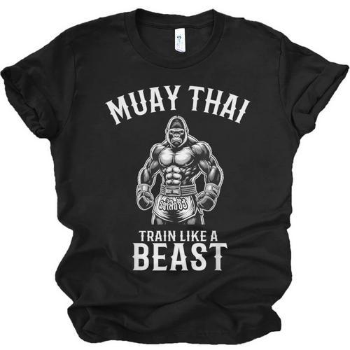 Muay Thai Gorilla Kickboxing And Gorilla Thai Boxing Unisex Jersey T-Shirt - Nak Muay Co.