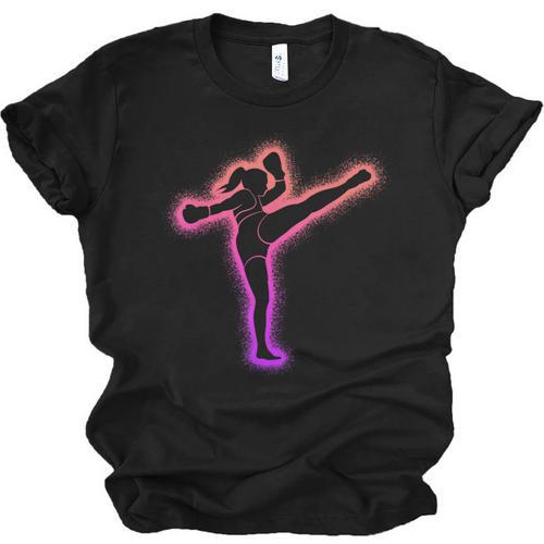 Muay Thai Martial Arts Kickboxer Women Girls Kickboxing Unisex Jersey T-Shirt - Nak Muay Co.
