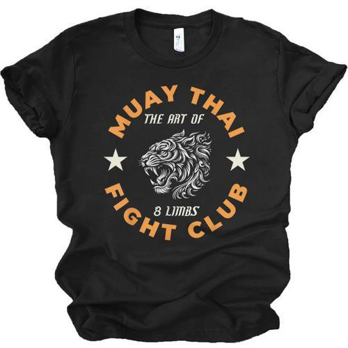 Muay Thai MMA Fight Tattoo Tiger Art Of 8 Limbs Kickboxing Unisex Jersey T-Shirt - Nak Muay Co.