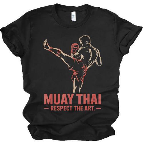 Muay Thai Respect The Art Martial Arts Kickboxing MMA Unisex Jersey T-Shirt - Nak Muay Co.