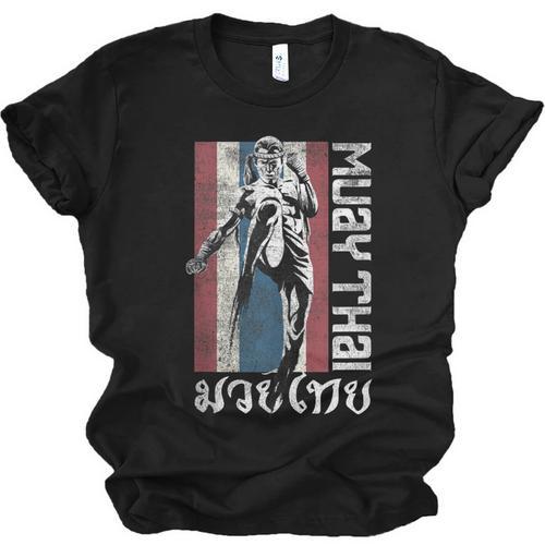 Muay Thai Shirt Thailand Flag Martial Arts Shirt Unisex Jersey T-Shirt - Nak Muay Co.