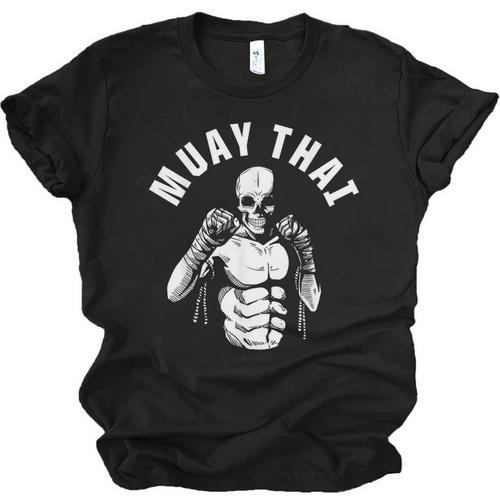 Muay Thai Skeleton Fighter MMA Club Coach Martial Arts Fight Unisex Jersey T-Shirt - Nak Muay Co.