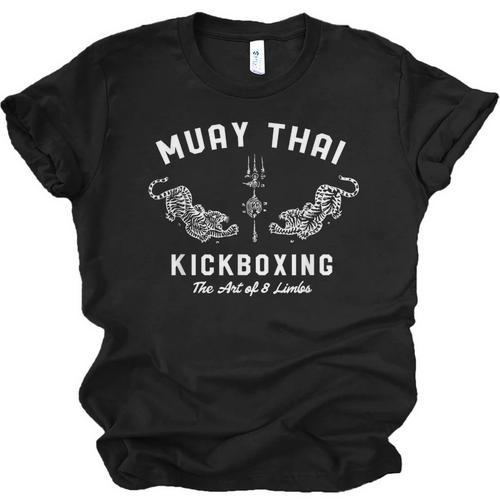 Muay Thai Twin Tigers MMA Warrior Fight Shirt Unisex Jersey T-Shirt - Nak Muay Co.