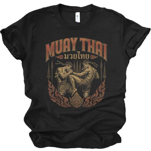 Muay Thai Vintage Thai Boxing Warrior Art Of 8 Limbs Unisex Jersey T-Shirt - Nak Muay Co.