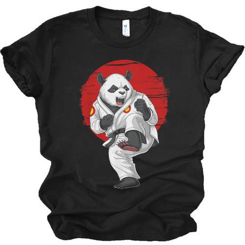 Panda Bear Karate Kickboxing Muay Thai Martial Arts Unisex Jersey T-Shirt - Nak Muay Co.