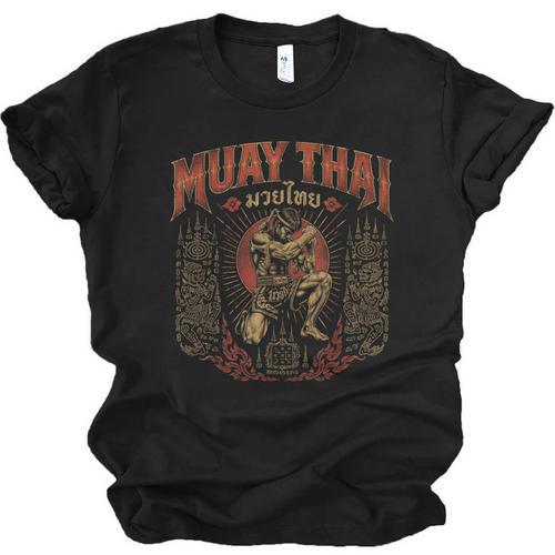 Retro Muay Thai Discipline Thai Boxing Warrior Art Unisex Jersey T-Shirt - Nak Muay Co.