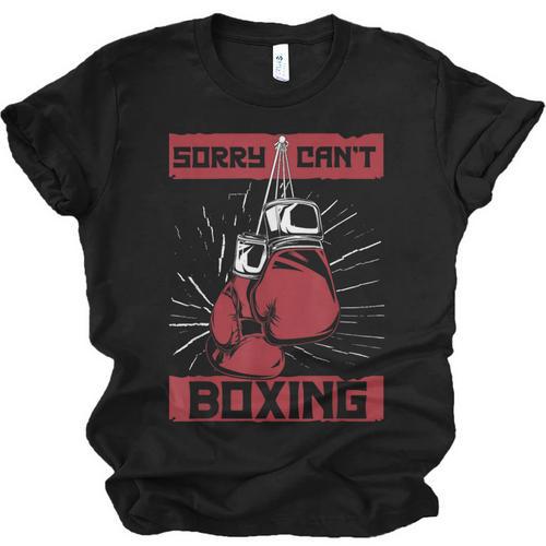 Sorry Can't Boxing Professional Boxer Muay Thai Boxing Unisex Jersey T-Shirt - Nak Muay Co.