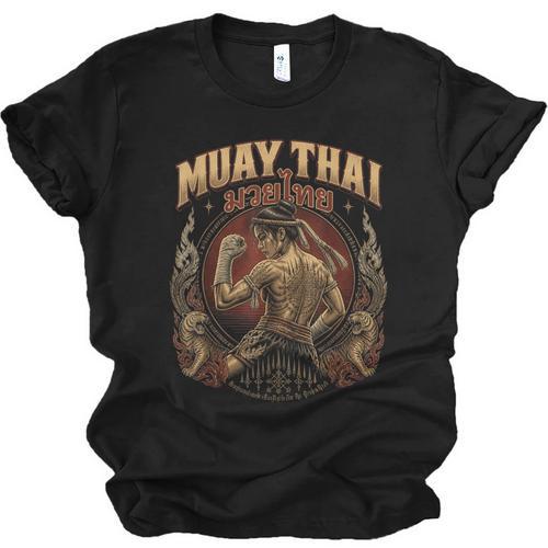 Vintage Muay Thai Flag Thailand Thai Boxing Fighter Unisex Jersey T-Shirt - Nak Muay Co.