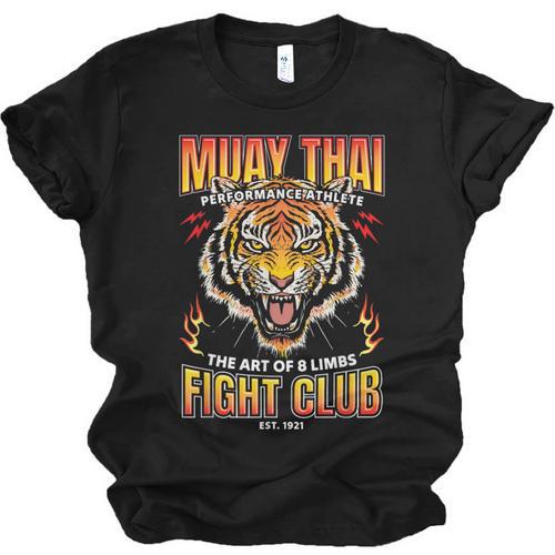 Vintage Muay Thai Twin Tiger Art Of 8 Limbs Unisex Jersey T-Shirt - Nak Muay Co.