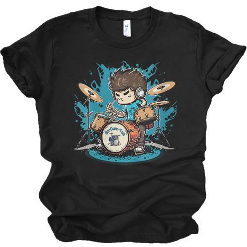 Women's Drum Set Drumming Drummers Drum Kits Music Unisex Jersey T-Shirt - Downbeat Supply