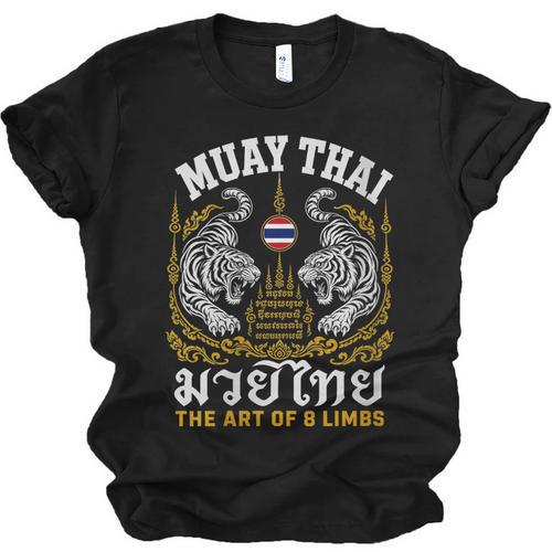 Women's Muay Thai The Art Of 8 Limbs Martial Arts Tigers Unisex Jersey T-Shirt - Nak Muay Co.