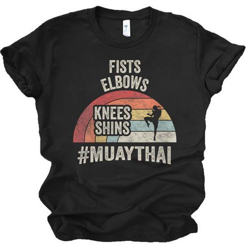 Women's Retro Muay Thai Martial Arts Fighter Graphic Unisex Jersey T-Shirt - Nak Muay Co.