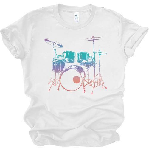 Drum Kit Drummer Graphic Sweatshirt Unisex Jersey T-Shirt - Downbeat Supply