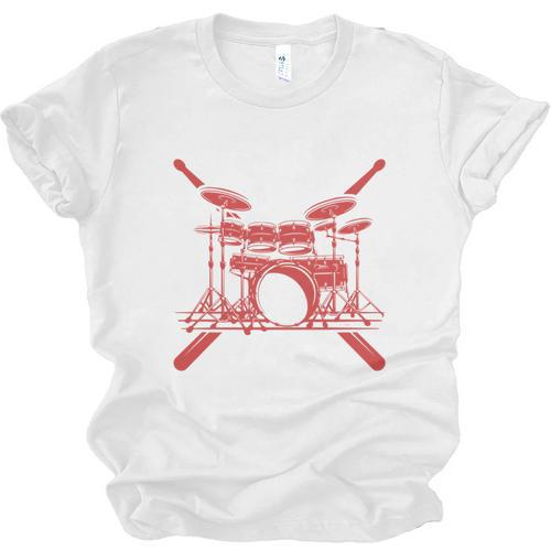Drum Kit Percussion For Drummer Percussionist Musician Sweatshirt Unisex Jersey T-Shirt - Downbeat Supply
