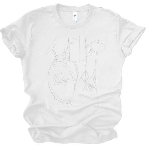 Drum Kit Vintage Drum Set Drummer Unisex Jersey T-Shirt - Downbeat Supply