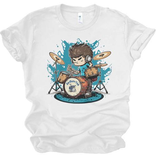 Drum Set Drumming Drummers Drum Kits Music Raglan Baseball Tee Unisex Jersey T-Shirt - Downbeat Supply