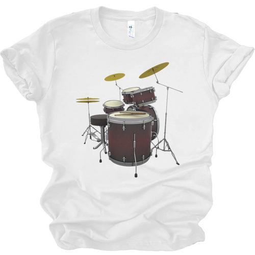 Drummer Drum Kit Premium Tri-Blend Unisex Jersey T-Shirt - Downbeat Supply