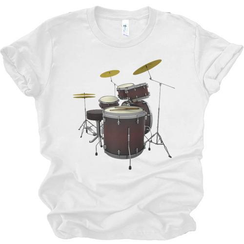 Drummer Drum Kit Raglan Baseball Tee Unisex Jersey T-Shirt - Downbeat Supply