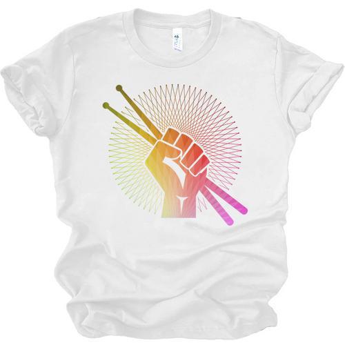 Drummer Drumsticks Fist Drum Kit Sweatshirt Unisex Jersey T-Shirt - Downbeat Supply