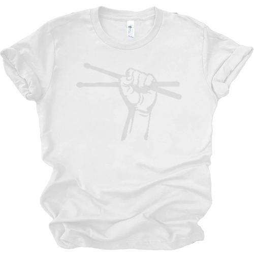 Drumsticks Hand Drum Kit Drummer Performance Quarter-Zip Top Unisex Jersey T-Shirt - Downbeat Supply