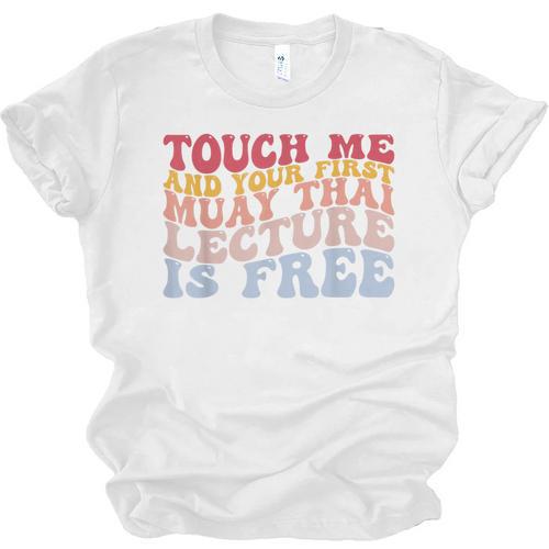 Your First Muay Thai Lecture Is Free Thai Boxing Trainer Unisex Jersey T-Shirt - Nak Muay Co.