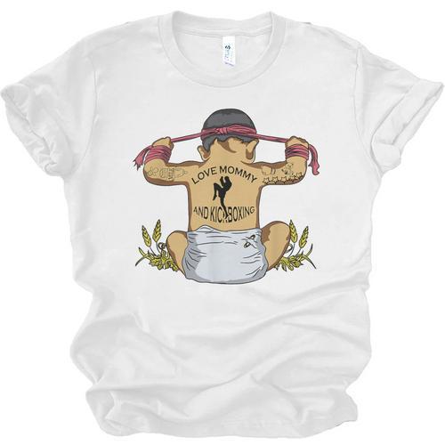 Kickboxing Muay Thai Training Fitness Baby Love Mommy Unisex Jersey T-Shirt - Nak Muay Co.