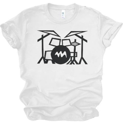Retro Drum Kit Raglan Baseball Tee Unisex Jersey T-Shirt - Downbeat Supply