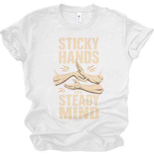 Sticky Hands Steady Mind Muay Thai Boxing Unisex Jersey T-Shirt - Nak Muay Co.