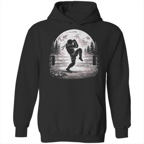 Bigfoot Muay Thai Boxer Martial Arts Sasquatch Unisex Hoodie - Nak Muay Co.