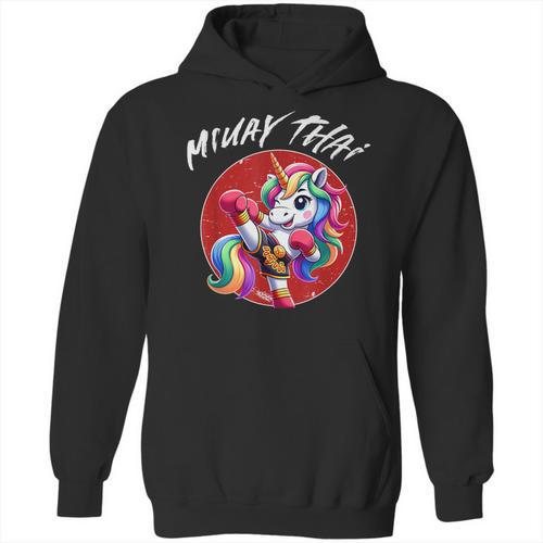 Cute Thai Boxing And Muay Thai Unicorn Unisex Hoodie - Nak Muay Co.