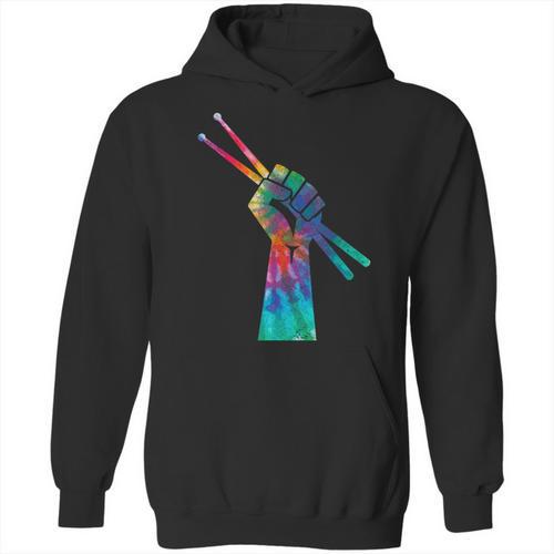 Drummer Drum Kit Tie Dye Hippie Drummer Unisex Hoodie - Downbeat Supply